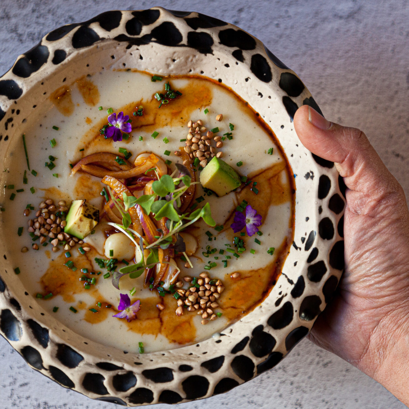 CREMA DE BIMI, BRÓCOLI Y AGUACATE